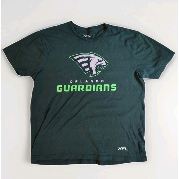 XFL Football Orlando Guardians T-Shirt Mens XL Green Cotton Short Sleeve - Picture 1 of 10